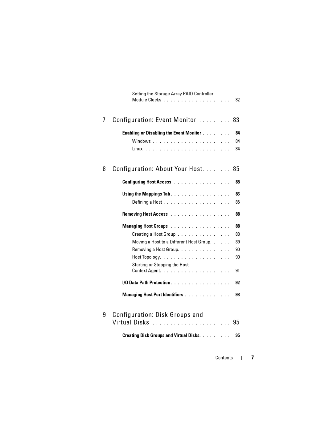 Dell MD3220, MD3200 owner manual Enabling or Disabling the Event Monitor, Managing Host Port Identifiers 