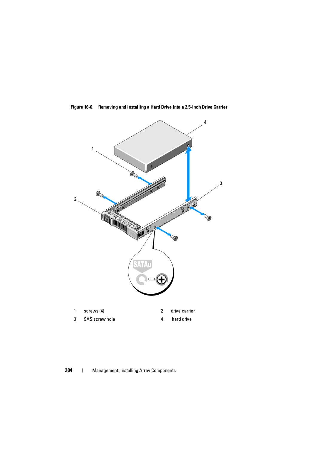 Dell MD3220i, MD3200i owner manual 204 