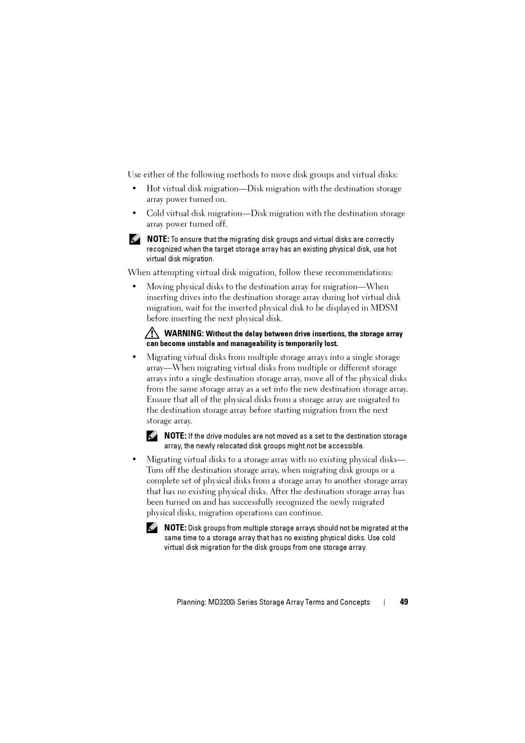 Dell MD3220i owner manual Planning MD3200i Series Storage Array Terms and Concepts 