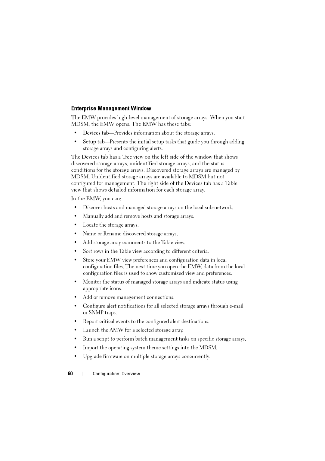 Dell MD3220i, MD3200i owner manual Enterprise Management Window 