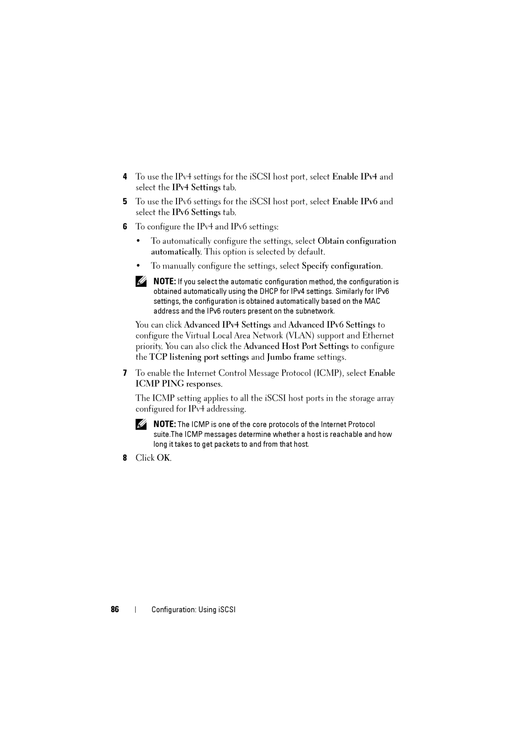 Dell MD3220i, MD3200i owner manual Configuration Using iSCSI 