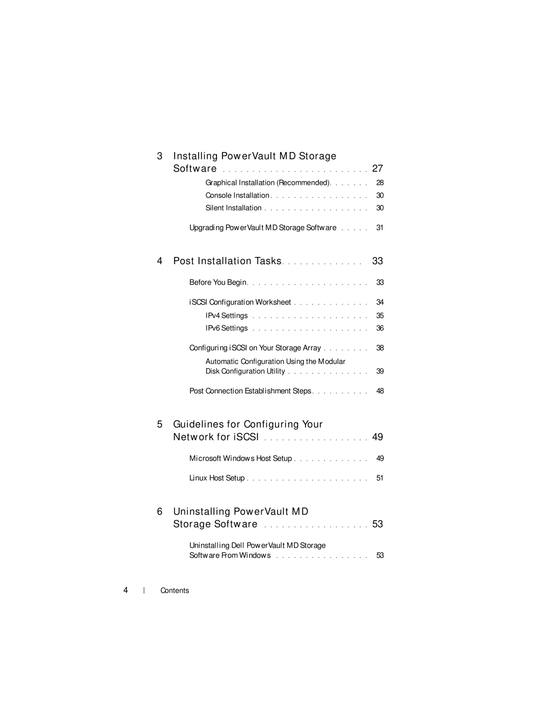 Dell MD3220i, MD3200i manual ISCSI Configuration Worksheet, Disk Configuration Utility, Microsoft Windows Host Setup 