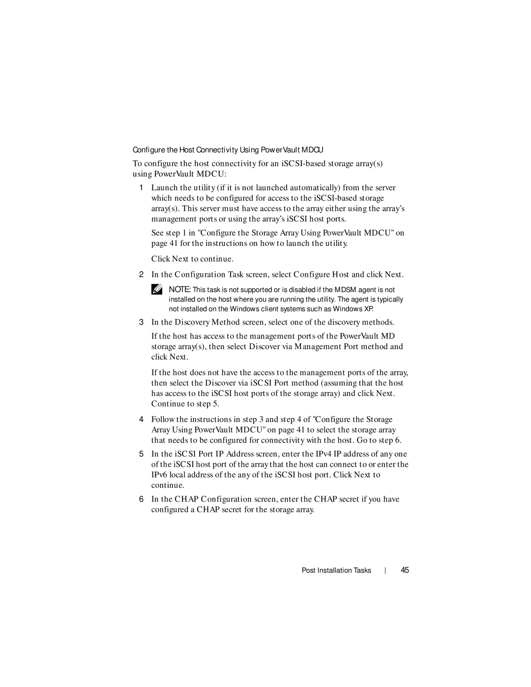 Dell MD3200i, MD3220i manual Configure the Host Connectivity Using PowerVault Mdcu 