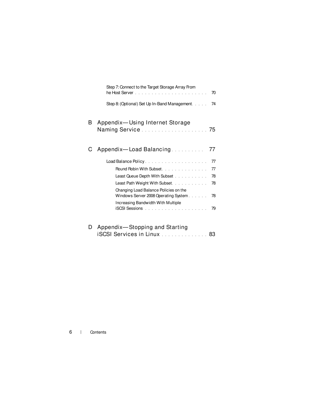 Dell MD3220i, MD3200i manual Appendix-Load Balancing, Connect to the Target Storage Array From 