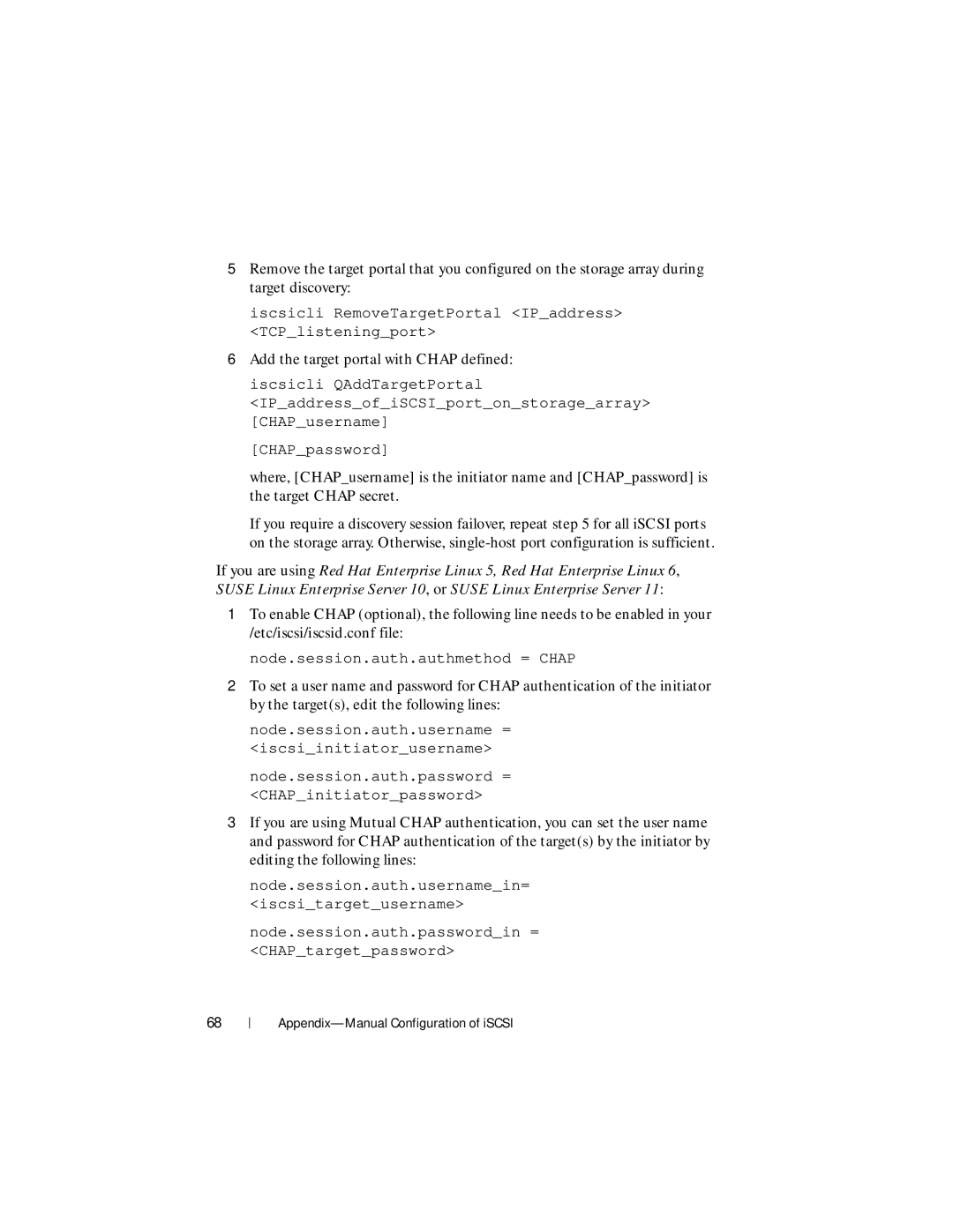 Dell MD3220i, MD3200i manual Add the target portal with Chap defined 