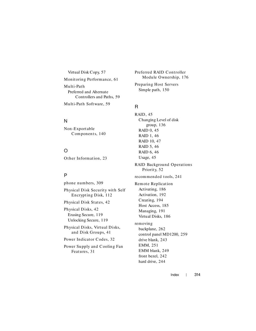 Dell MD3600f, MD3620F owner manual 314 