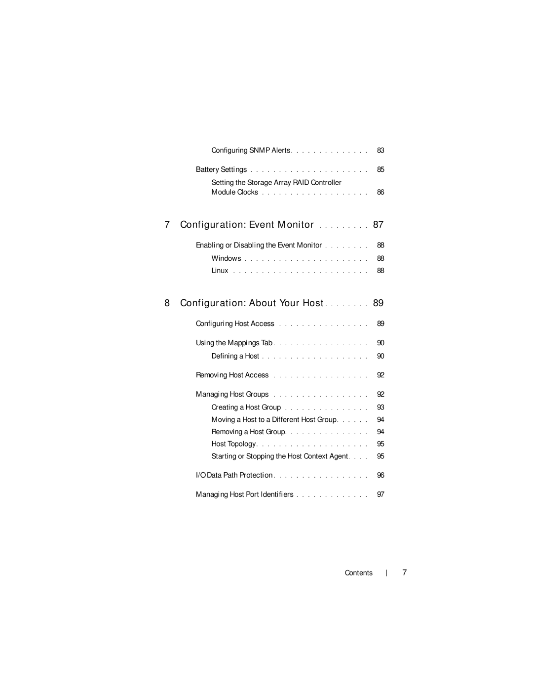 Dell MD3620F, MD3600f owner manual Enabling or Disabling the Event Monitor, Moving a Host to a Different Host Group 