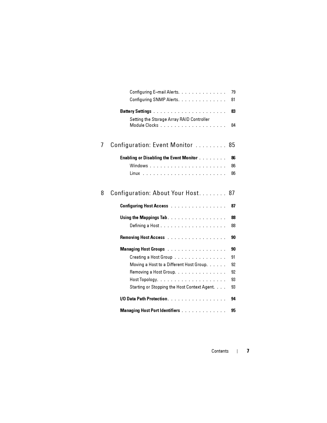 Dell MD3620F, MD3600f owner manual Enabling or Disabling the Event Monitor, Moving a Host to a Different Host Group 