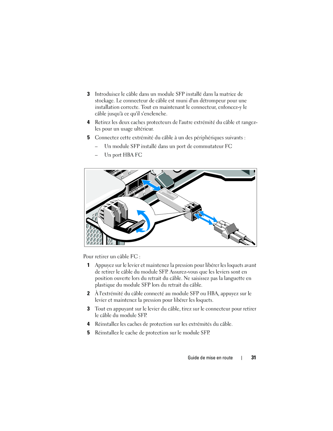 Dell MD3620F, MD3600f manual Guide de mise en route 