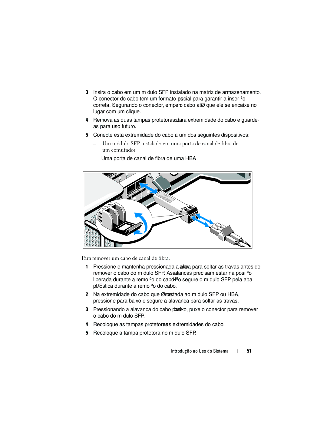 Dell MD3620F, MD3600f manual Introdução ao Uso do Sistema 