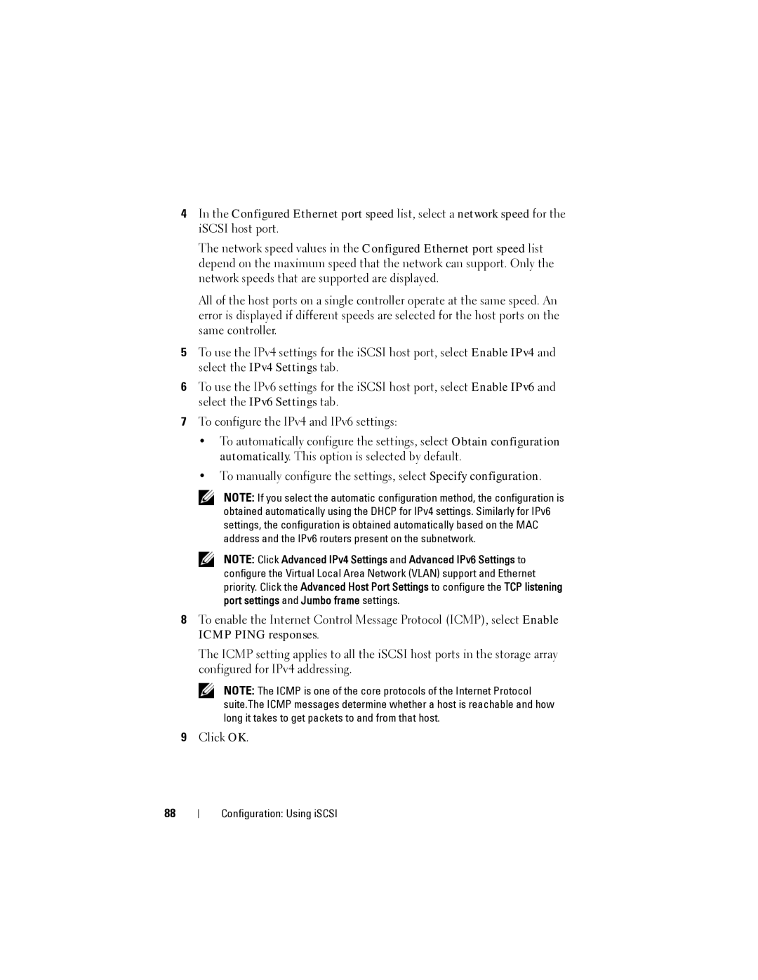 Dell MD3620I, MD3600I owner manual Configuration Using iSCSI 