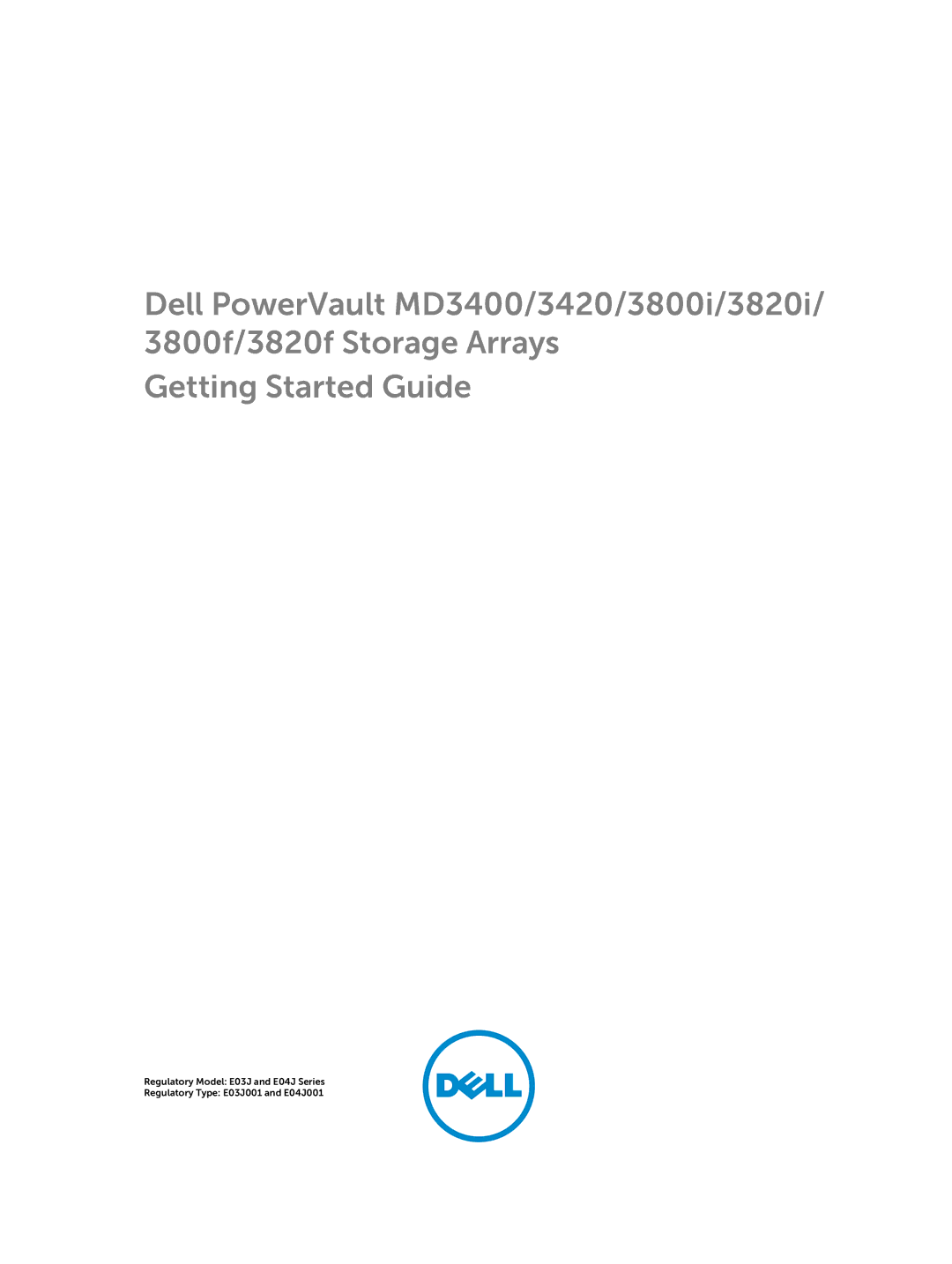 Dell MD3800f, MD3820f, MD3800i, MD3400, MD3820i, MD3420 manual 