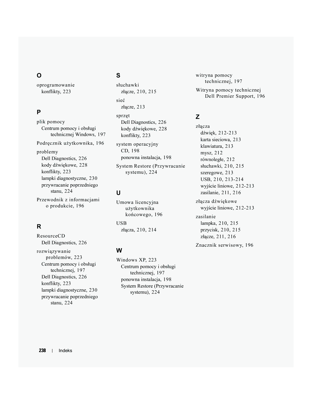 Dell MD504 manual 238 