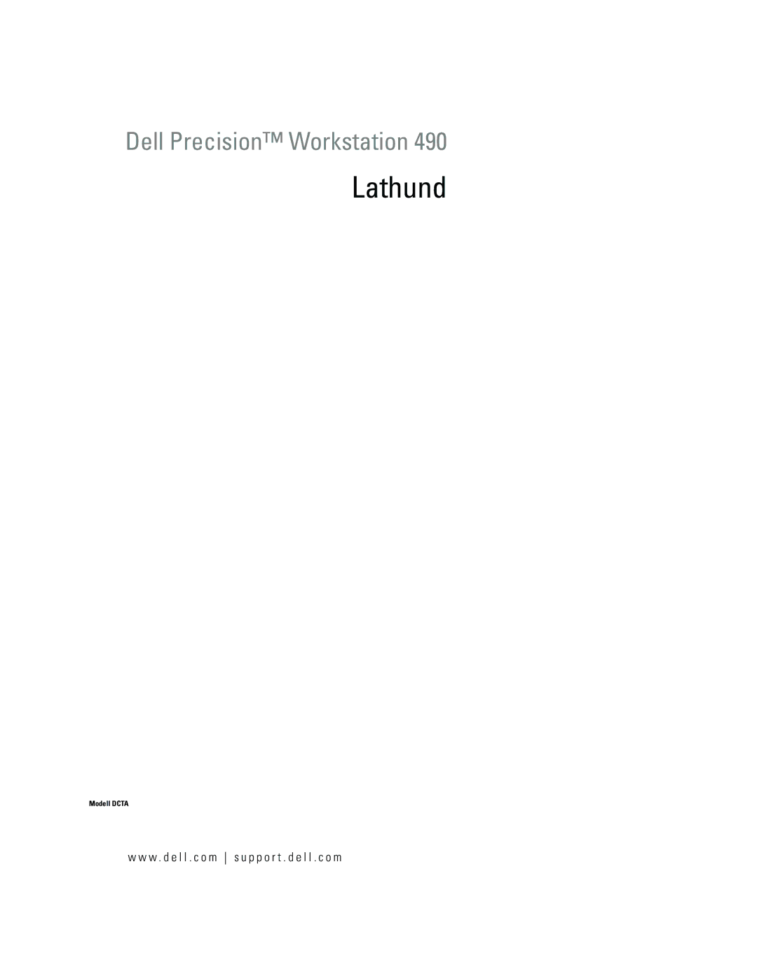 Dell MD504 manual Lathund 