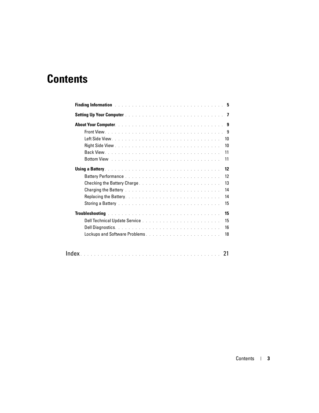 Dell MD971 manual Contents 