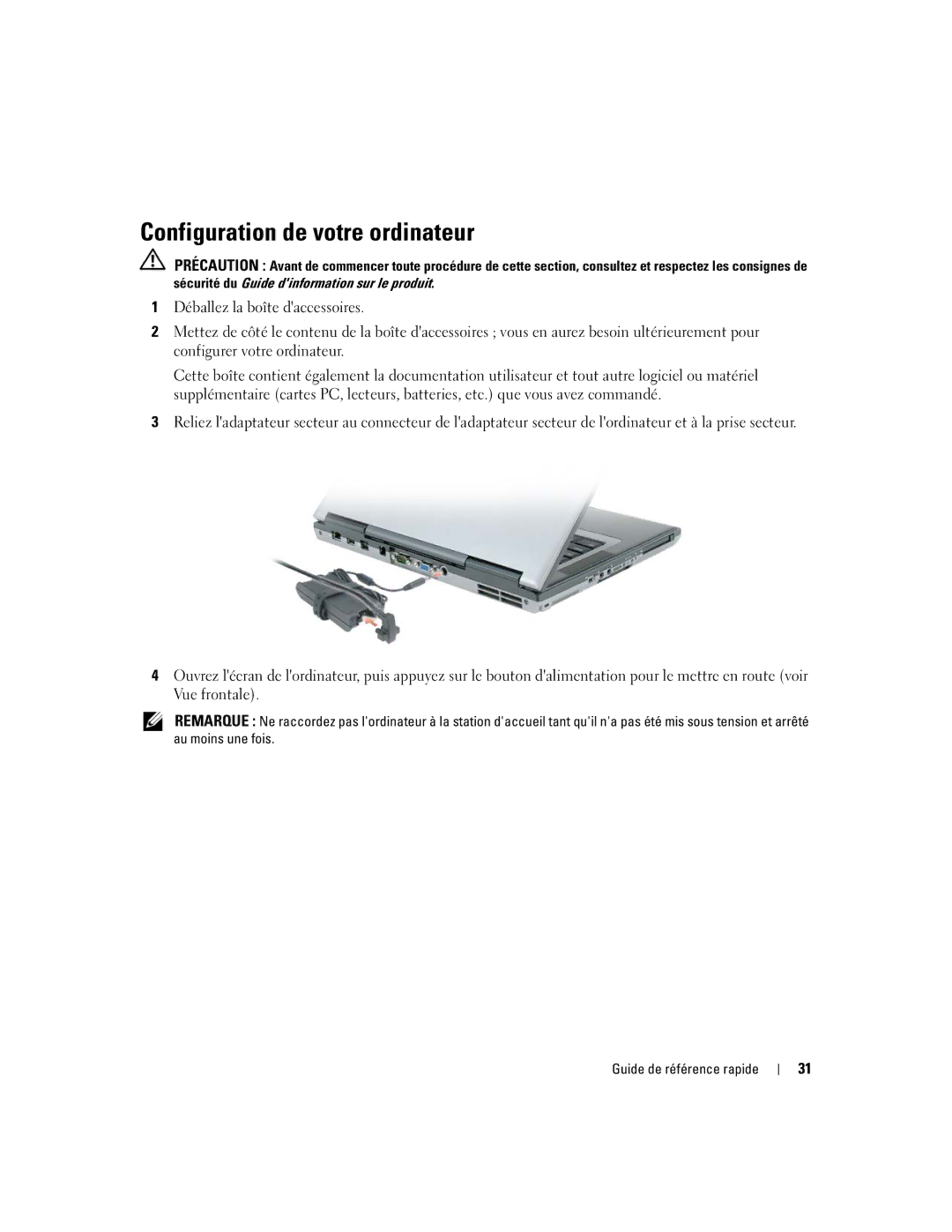 Dell MD971 manual Configuration de votre ordinateur 