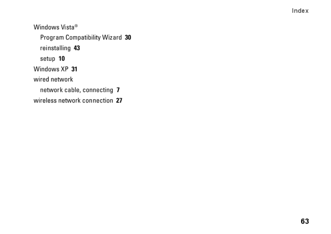 Dell Mini 10, PP19S, 0R891KA01 setup guide Network cable, connecting 7 wireless network connection 