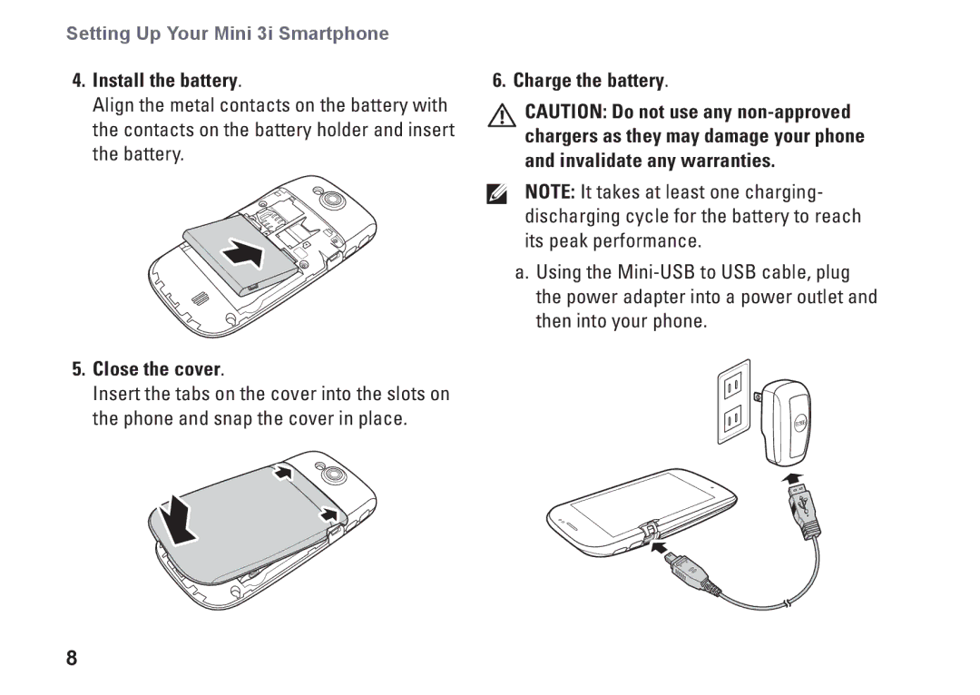 Dell MINI 3I setup guide Close the cover 