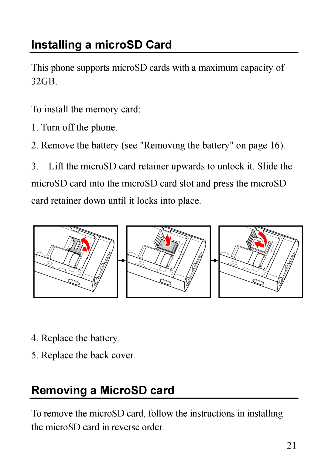 Dell MINI 3T1 manual Installing a microSD Card, Removing a MicroSD card 