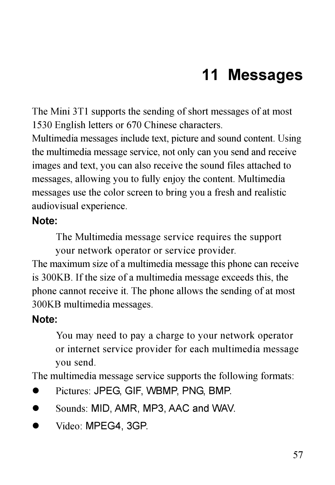 Dell MINI 3T1 manual Messages 