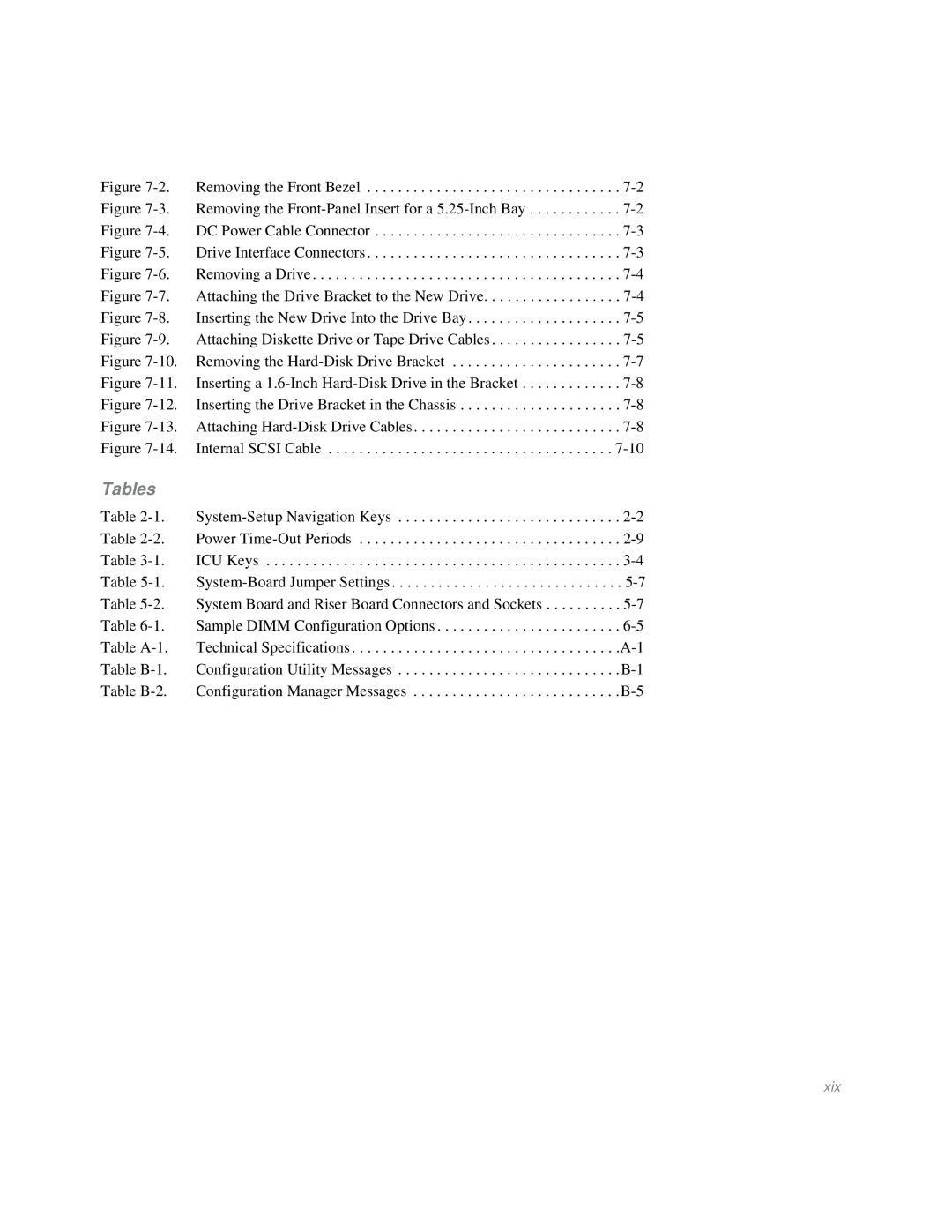 Dell Mini Tower System manual Tables 