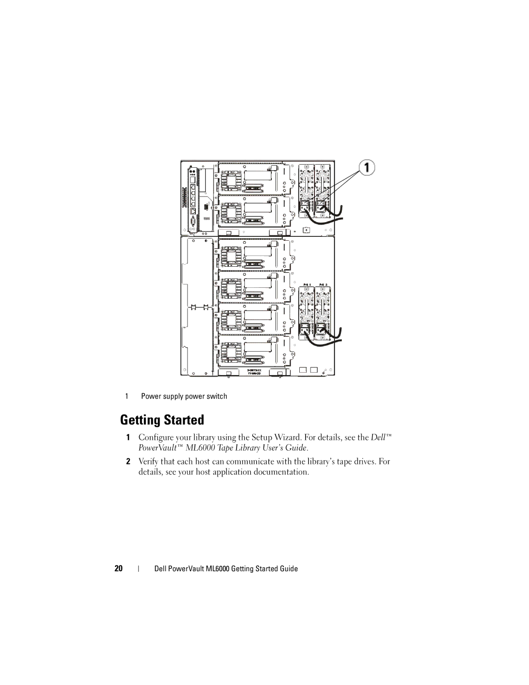 Dell ML6000 manual Getting Started 