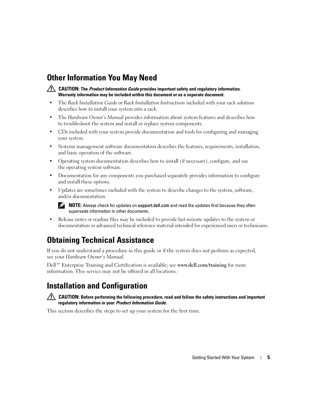 Dell 2970, MN535 manual Other Information You May Need 