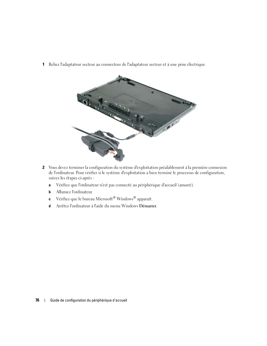 Dell Model PR09S setup guide Guide de configuration du périphérique daccueil 