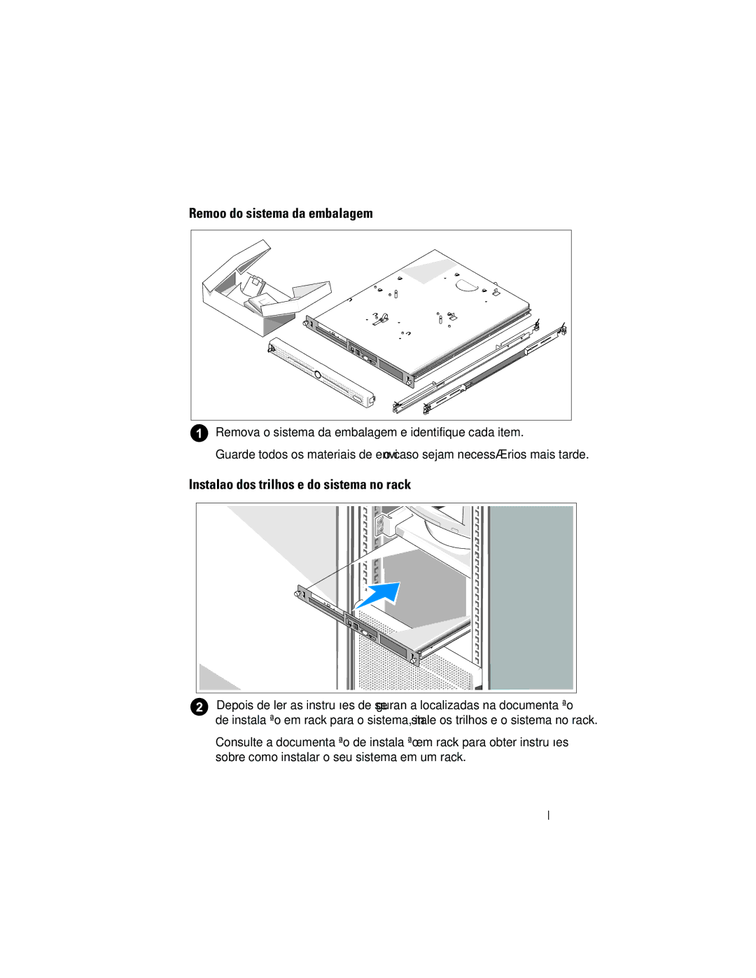 Dell MP148 manual Remoção do sistema da embalagem 