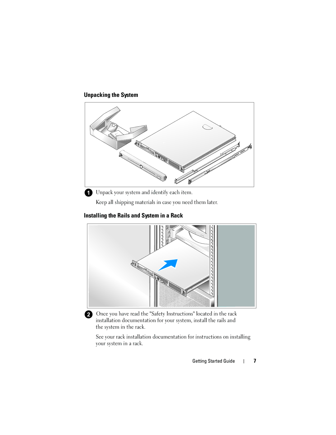 Dell MP148 manual Unpacking the System 