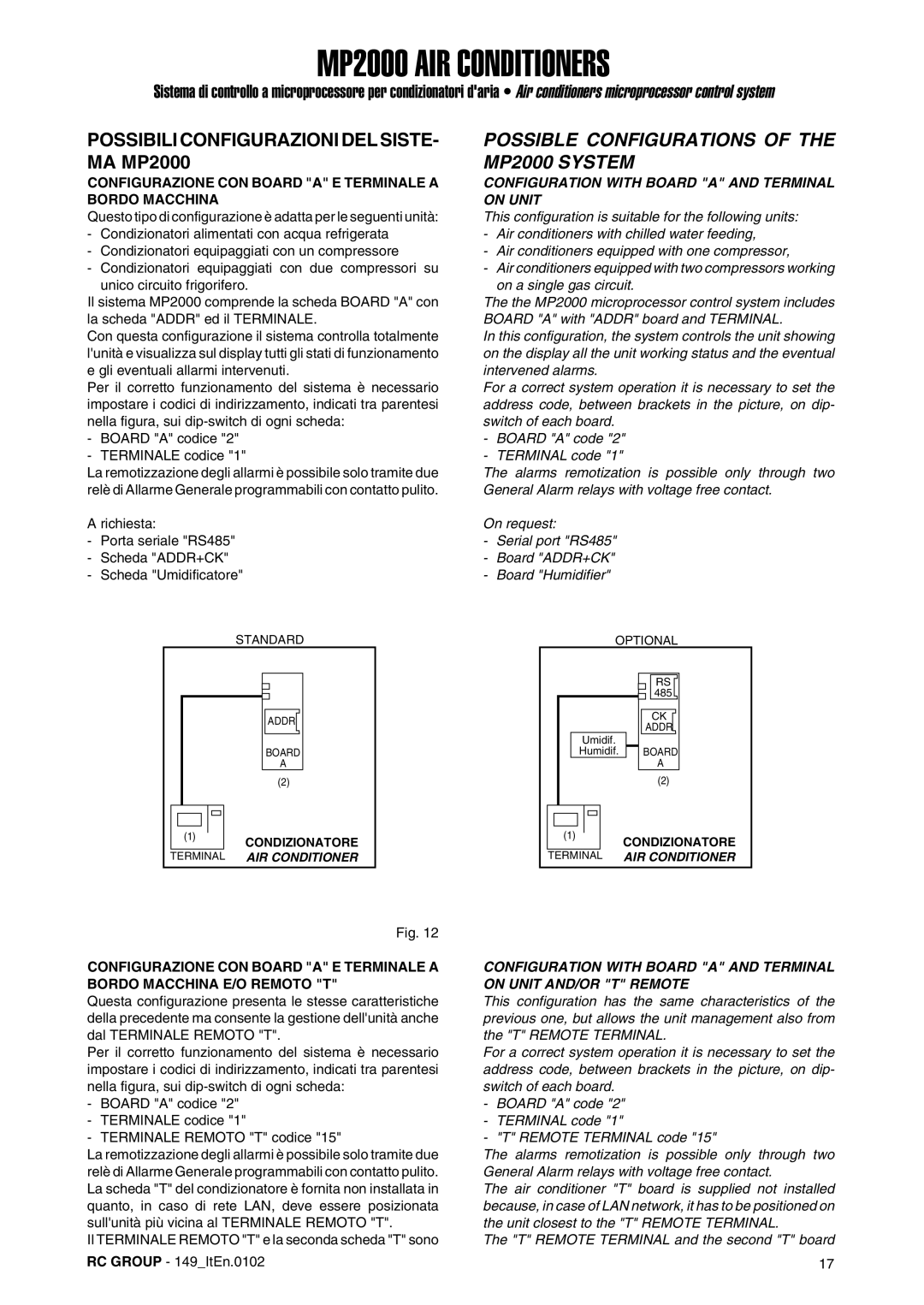 Dell manual Possibili Configurazioni DEL SISTE- MA MP2000, Possible Configurations of the MP2000 System 