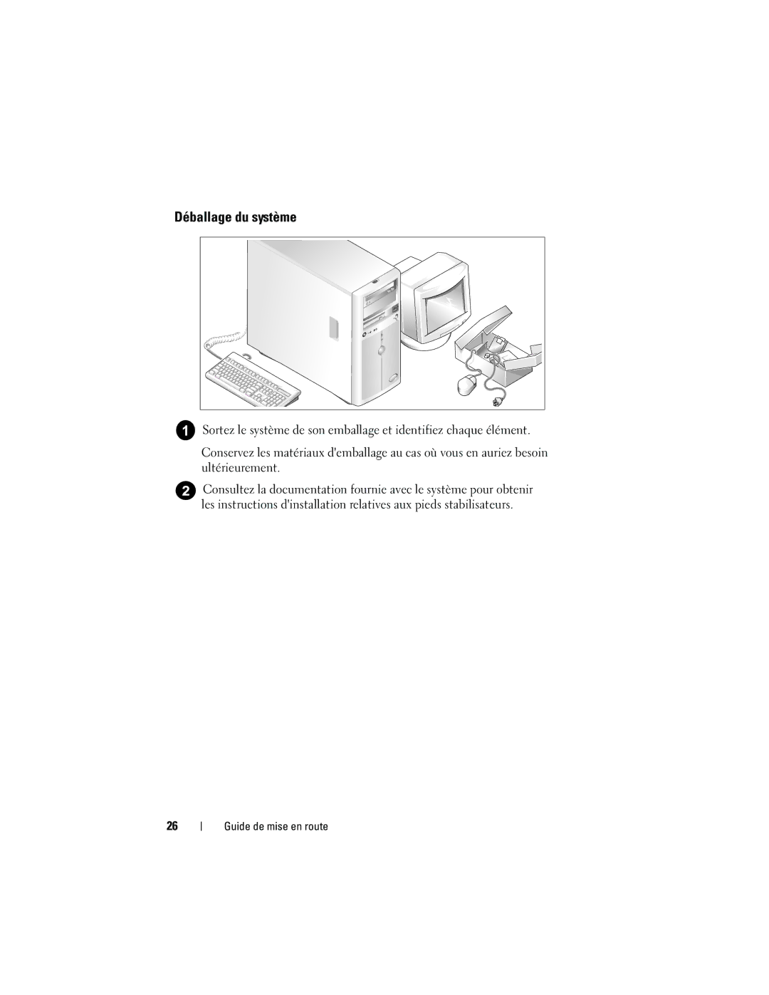 Dell MVT01, JU892 manual Guide de mise en route 