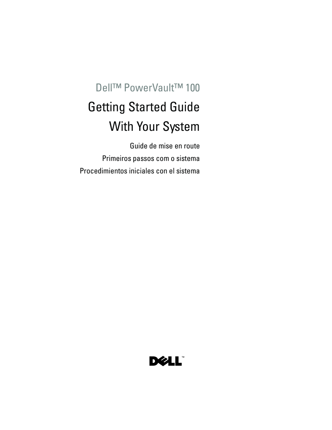Dell manual Getting Started With Your System, Dell PowerEdge 840 Systems, Guide de mise en route, Model MVT01 
