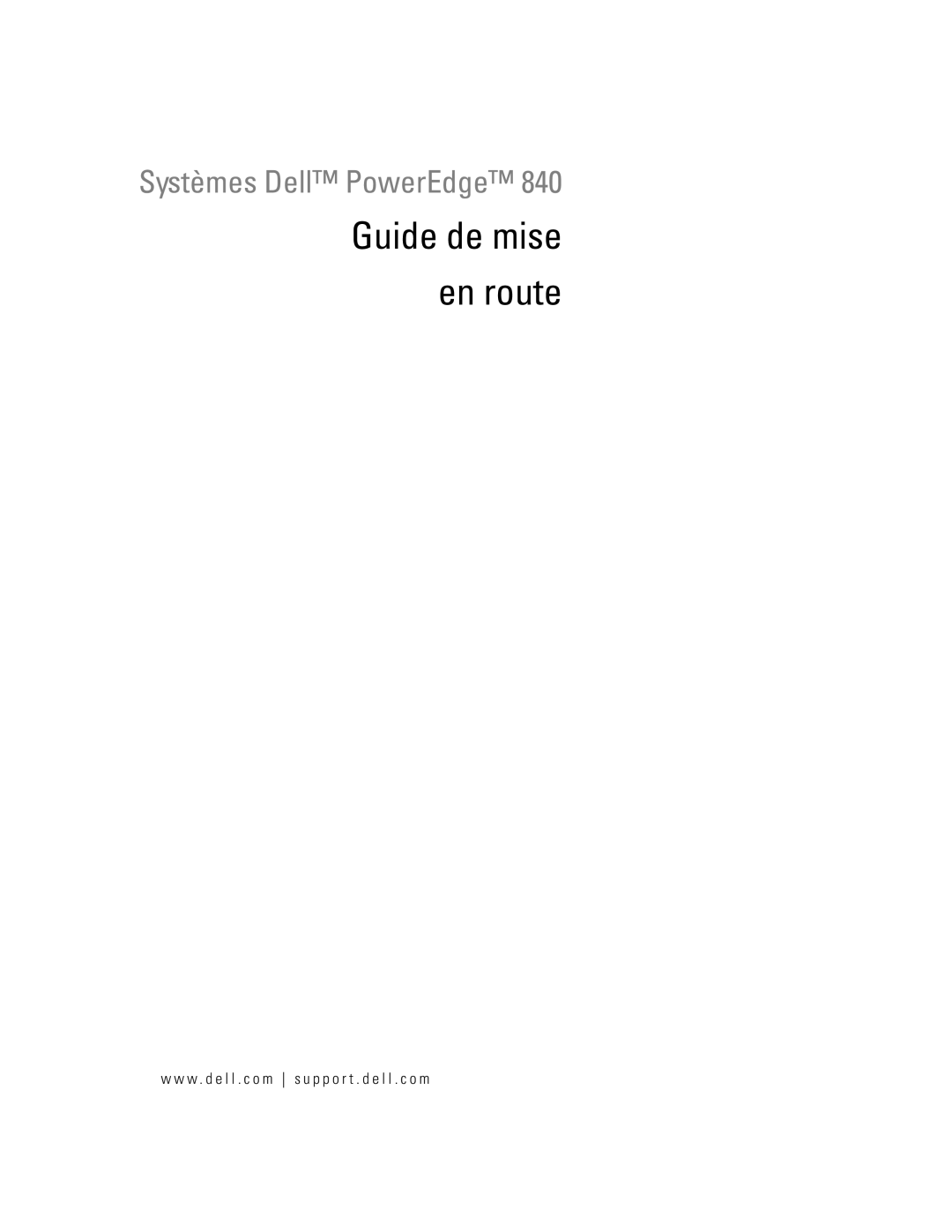 Dell MVT01 manual Guide de mise En route 