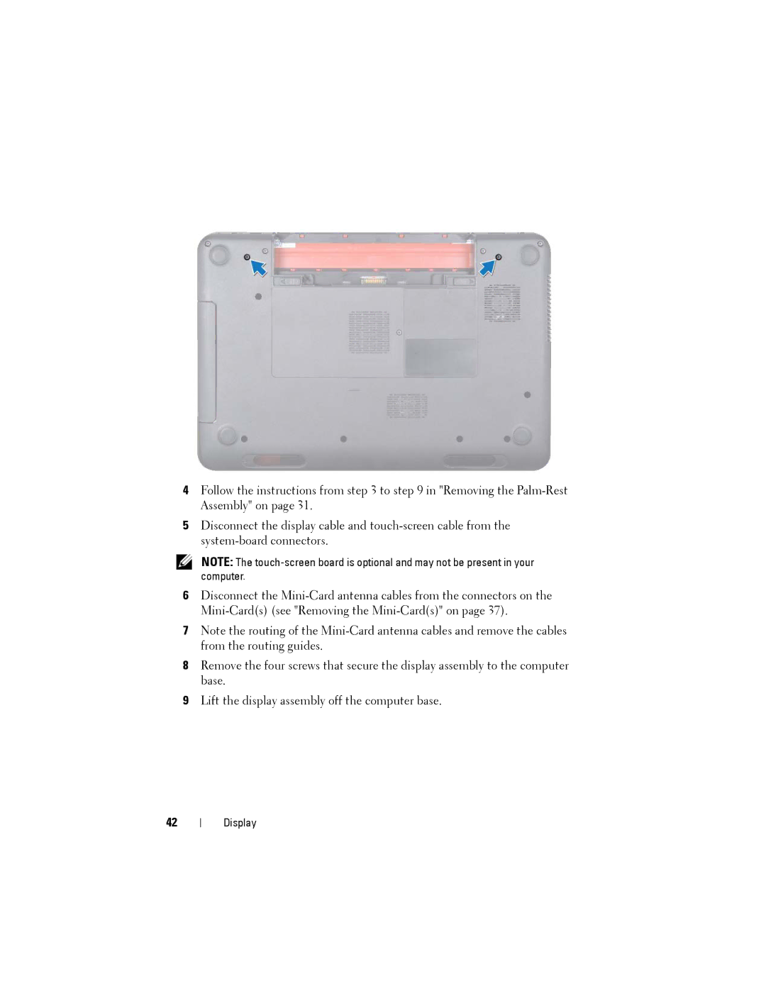 Dell N5110 service manual Display 