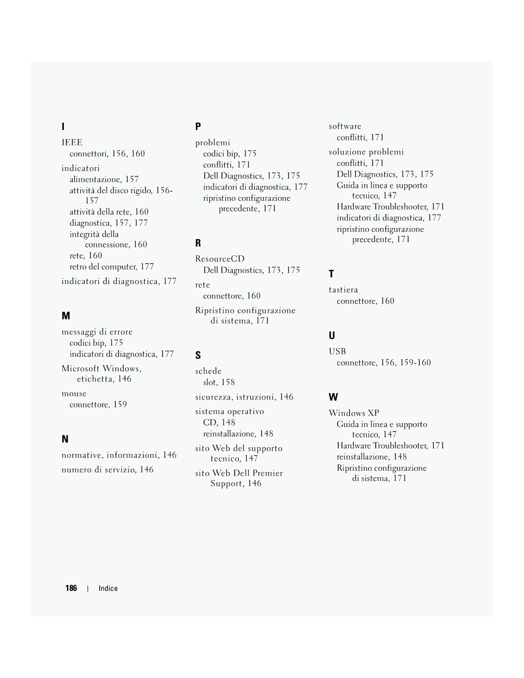 Dell ND218 manual 186 