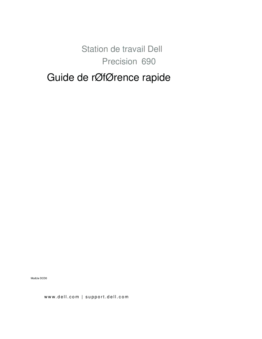 Dell ND218 manual Guide de référence rapide 