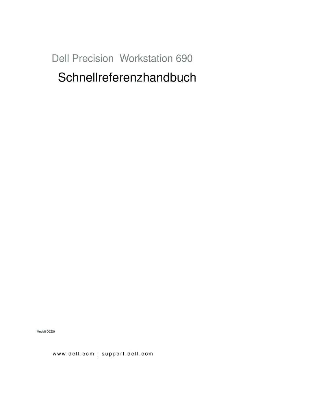 Dell ND218 manual Schnellreferenzhandbuch 