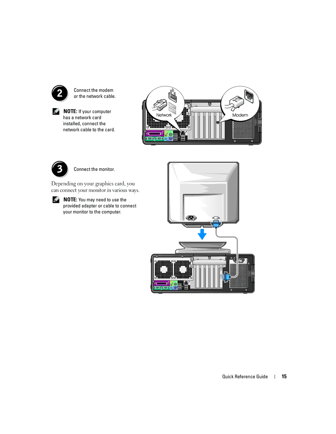 Dell ND224 manual Connect the modem 