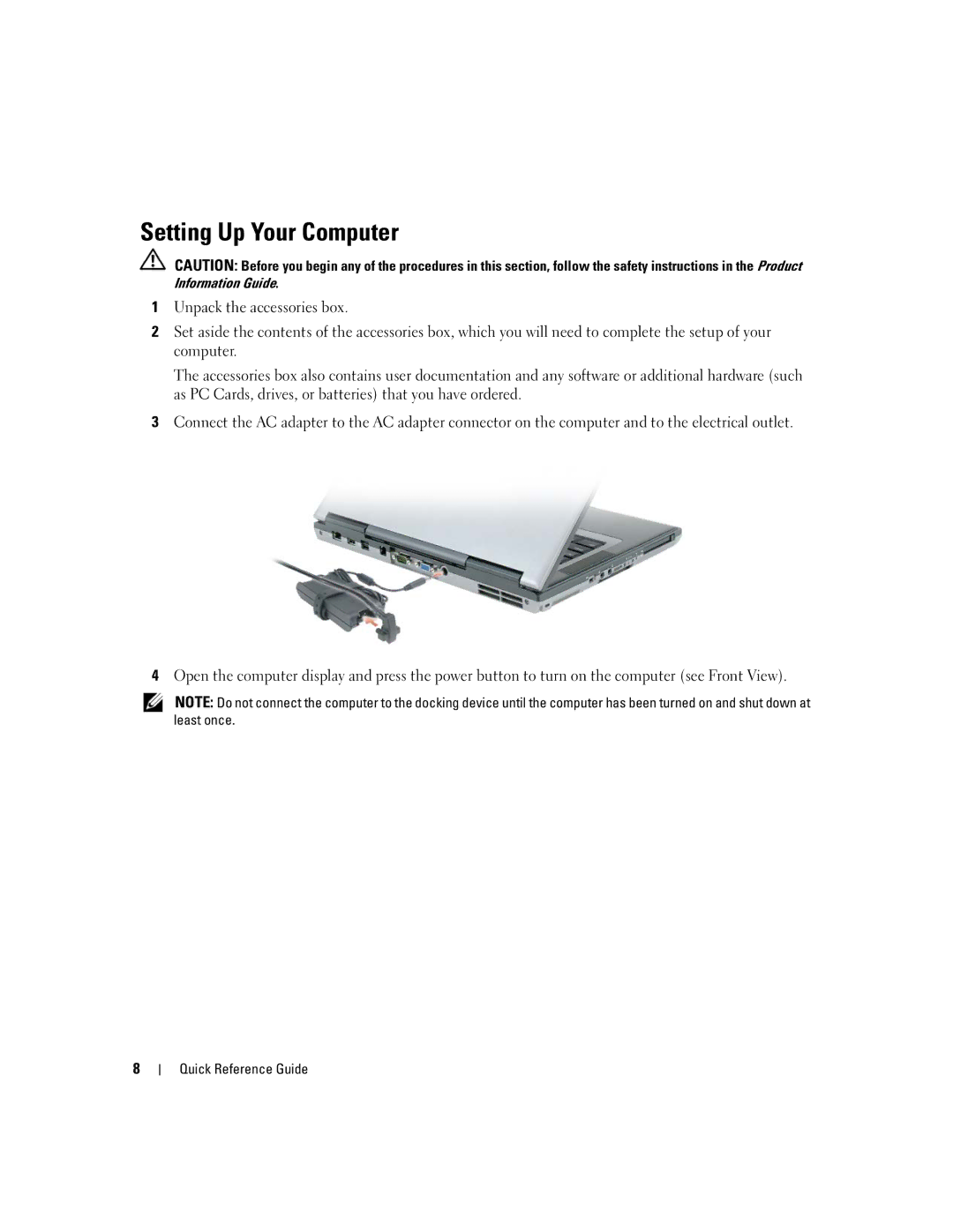 Dell ND660 manual Setting Up Your Computer, Information Guide 