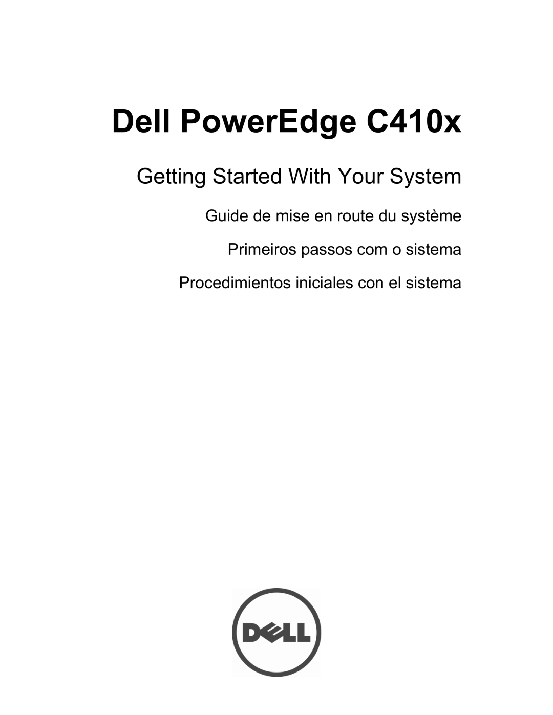 Dell NF0DD manual Dell PowerEdge C410x 