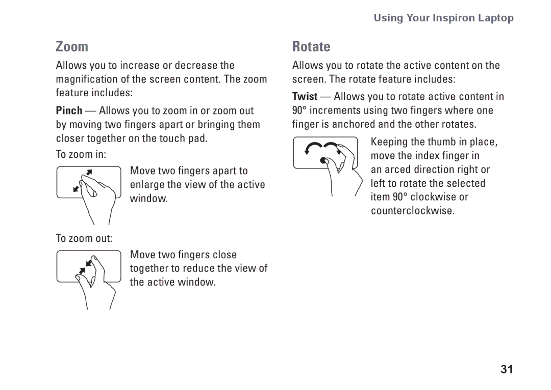 Dell NHPXD, N3010, P10S setup guide Zoom 