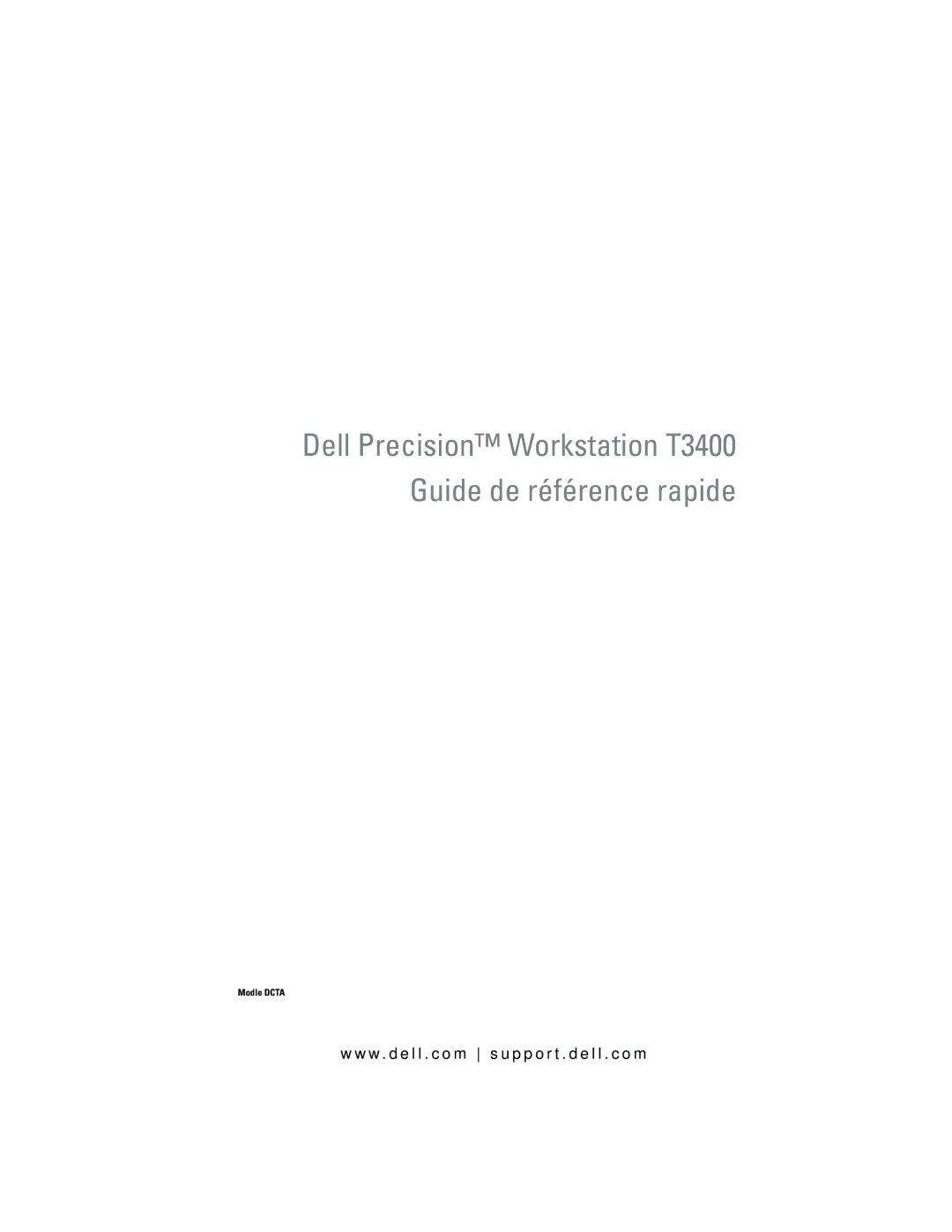 Dell NT505 manual Guide de référence rapide 