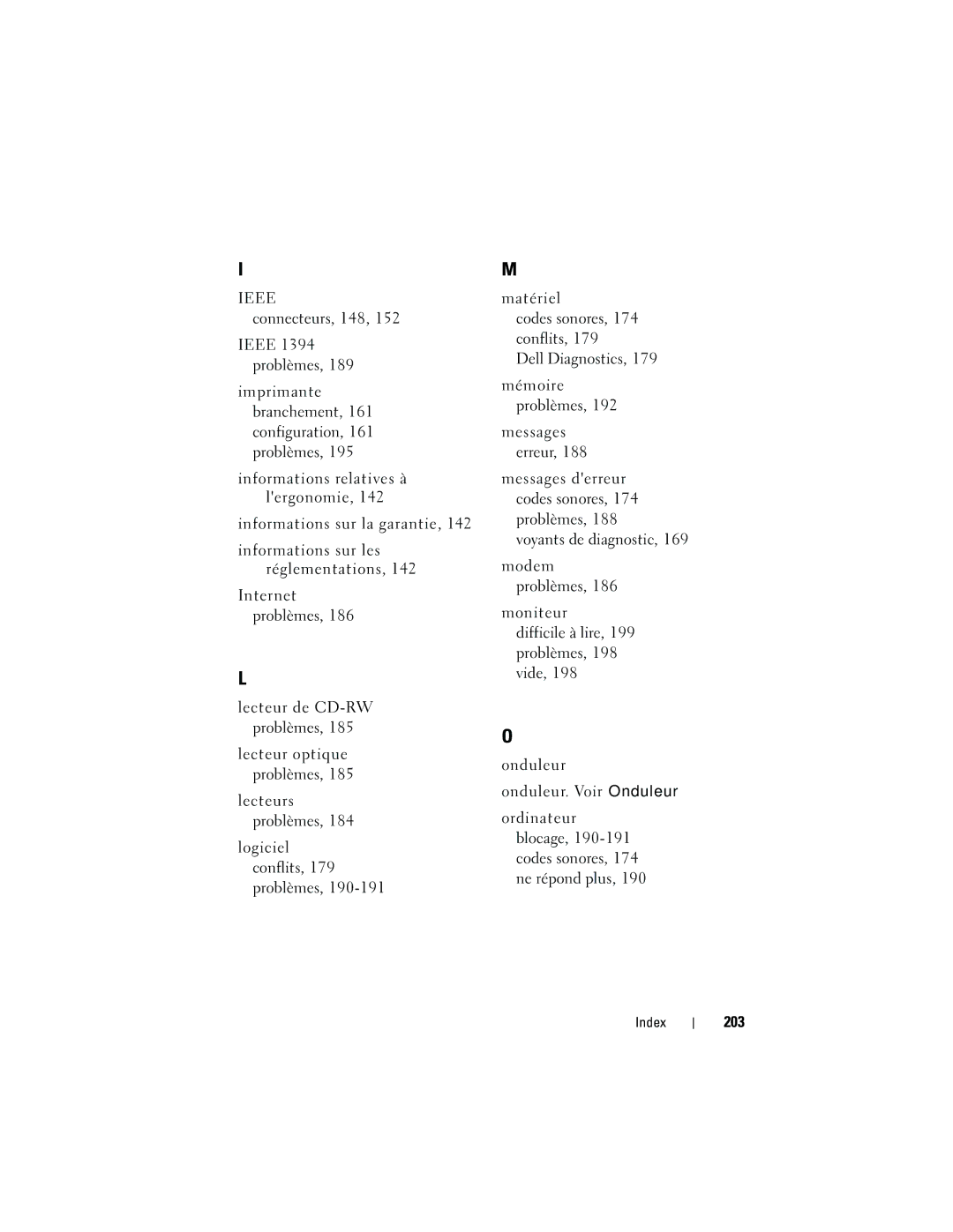 Dell NT505 manual Ieee, 203 