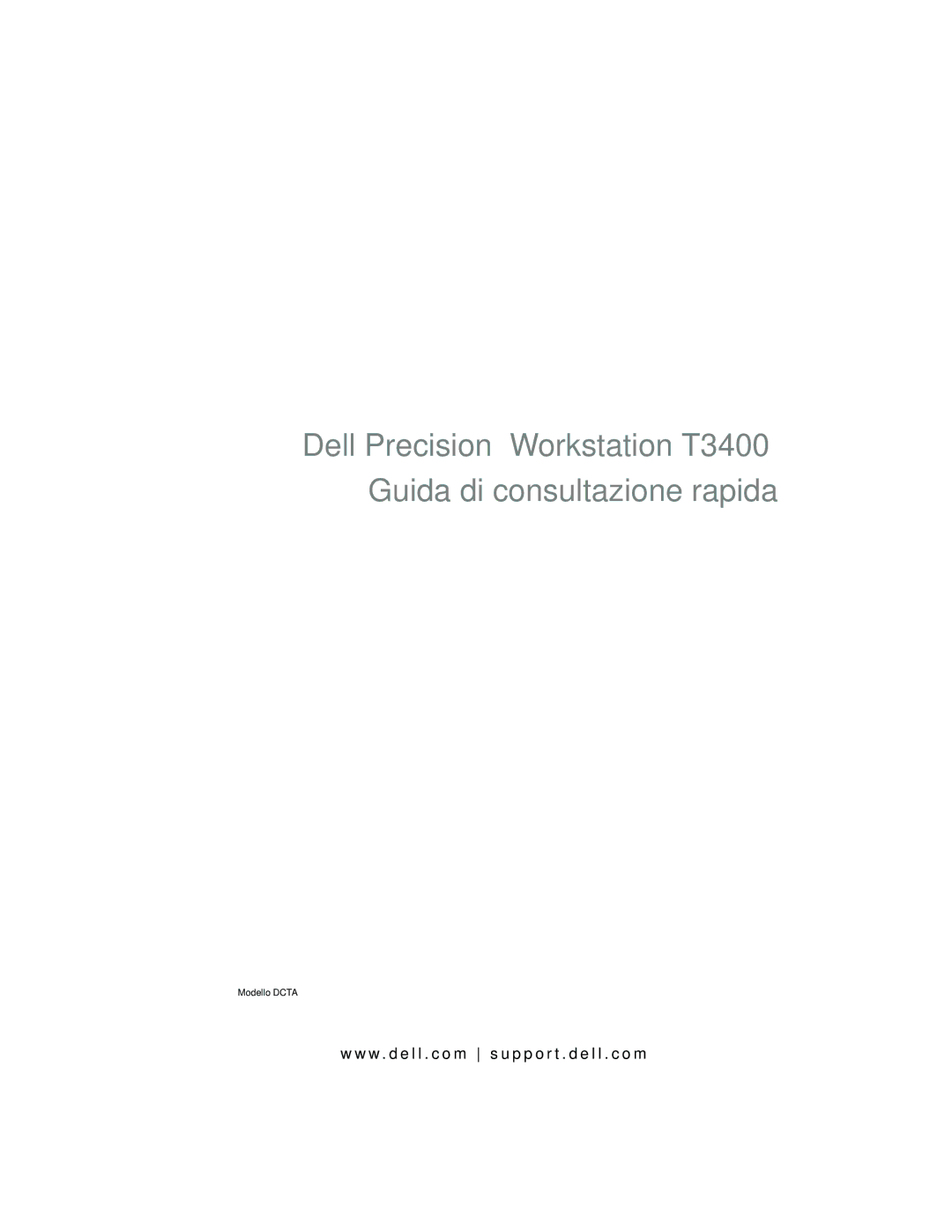 Dell NT505 manual Modello Dcta 