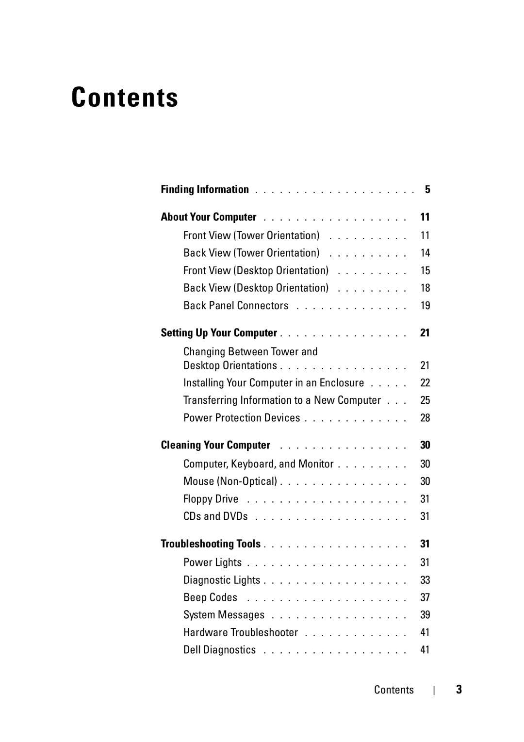 Dell NT505 manual Contents 