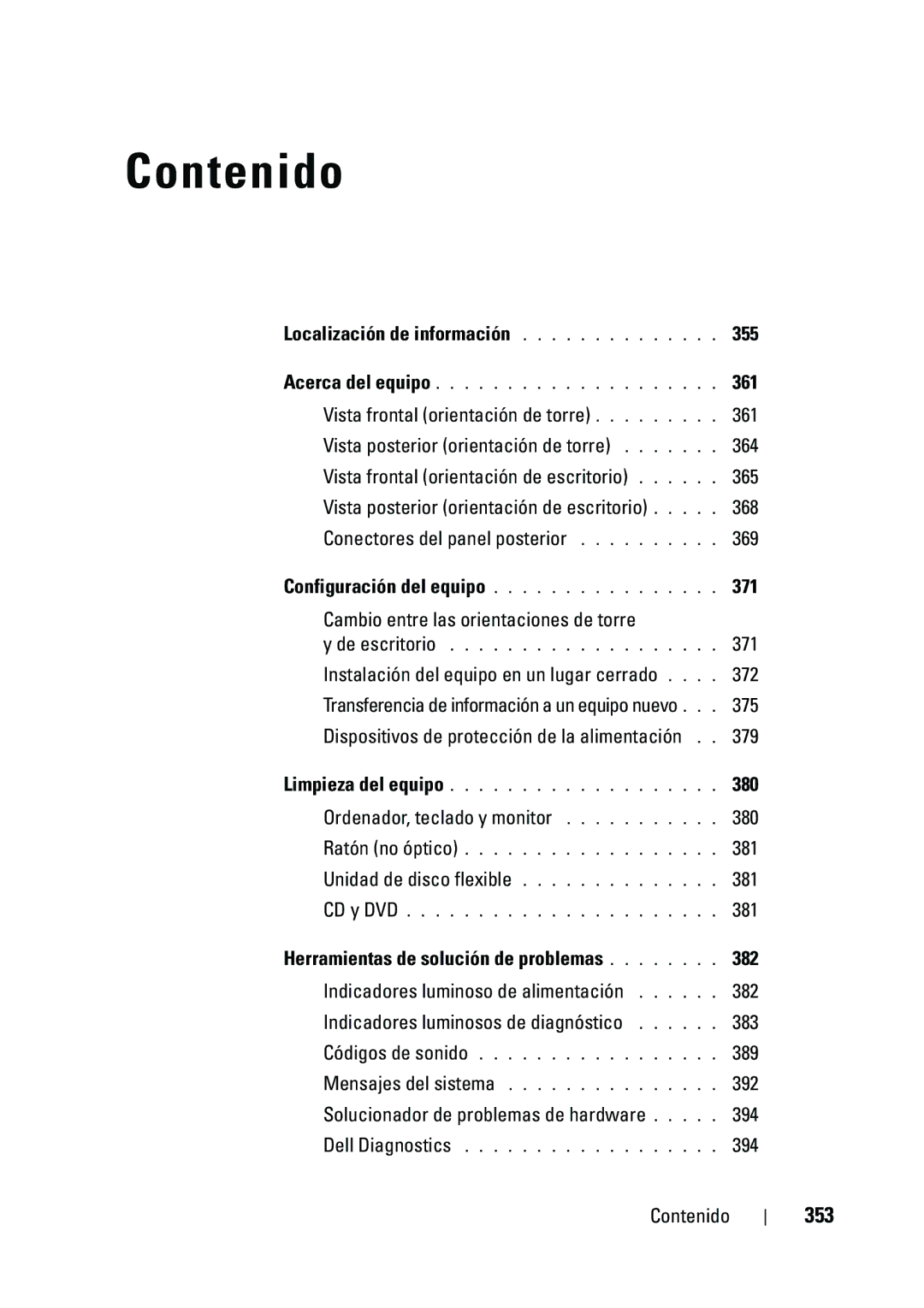 Dell NT505 manual 353 