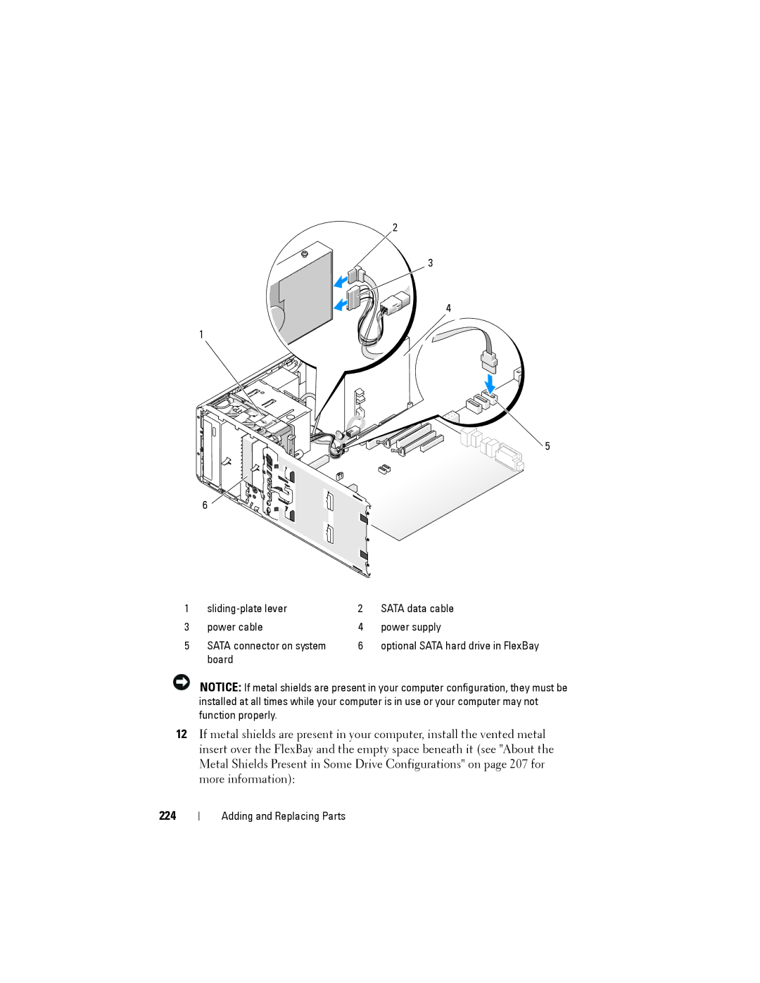 Dell NX046 manual 224 