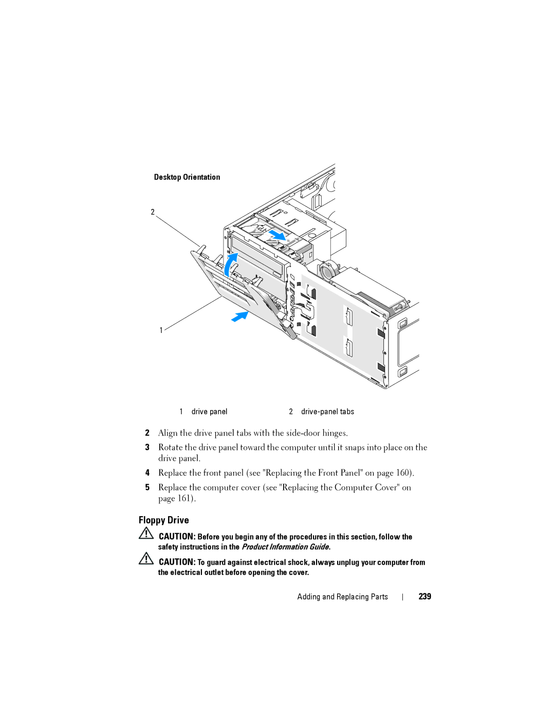 Dell NX046 manual 239, Desktop Orientation 