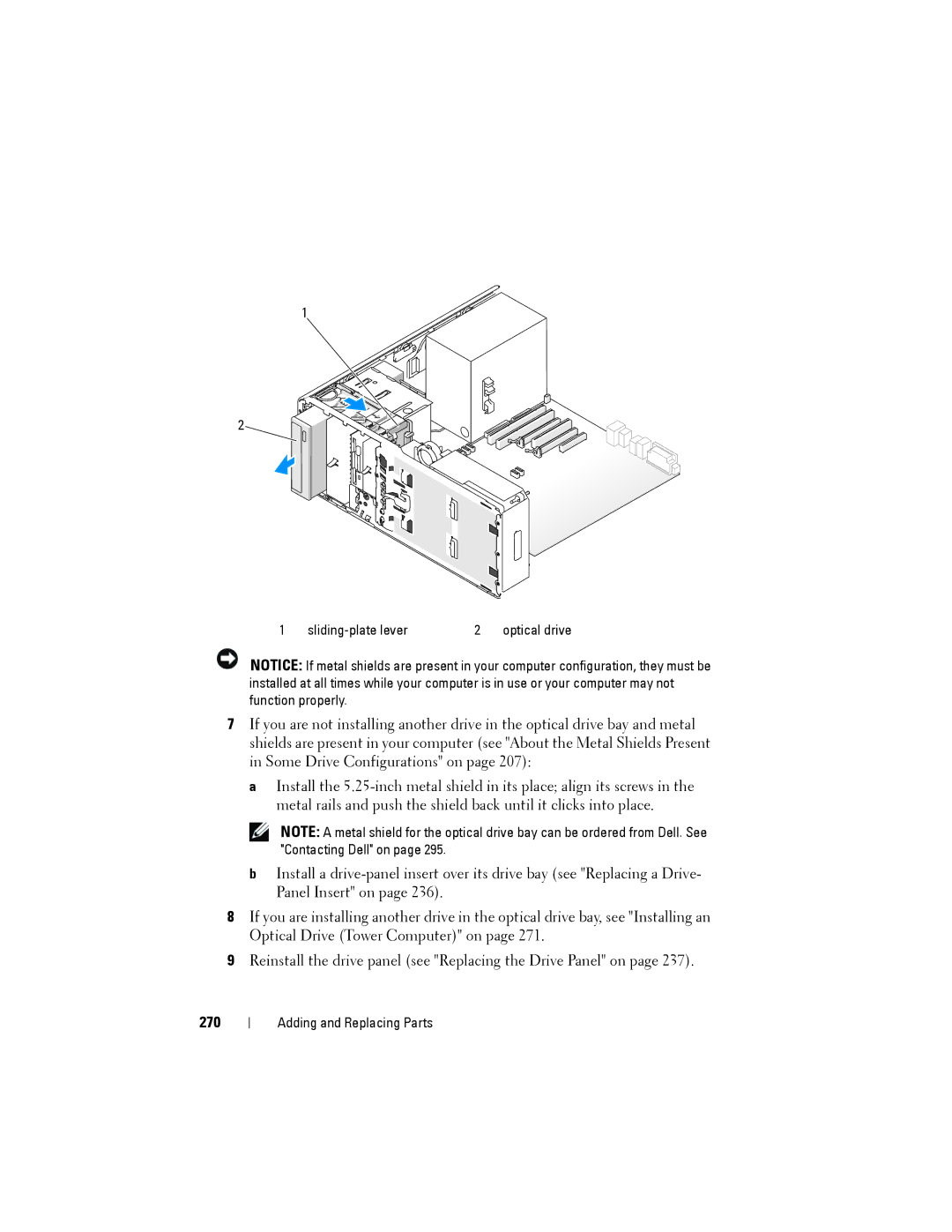 Dell NX046 manual 270 